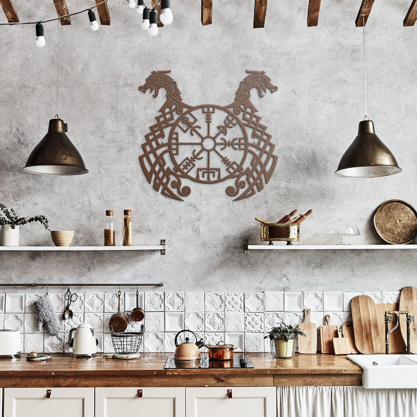 Runic_Compass_Runes_Dragons_Metal_Sign__Copper_Rustic_Kitchen_Mockup.png