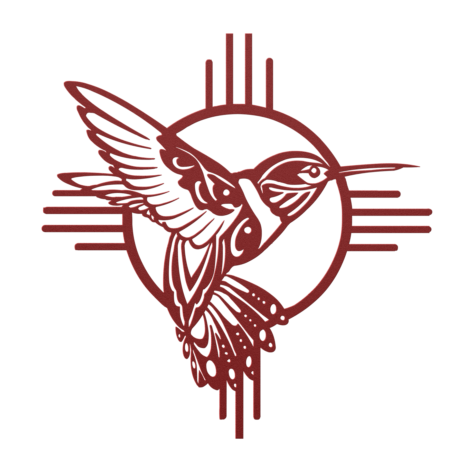 Hummingbird desert porch wall sign