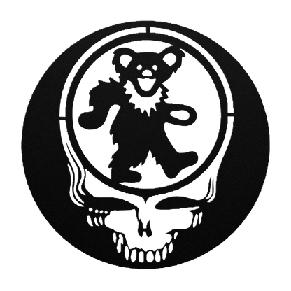 Psychedelic Grateful Dead tribute metal sign