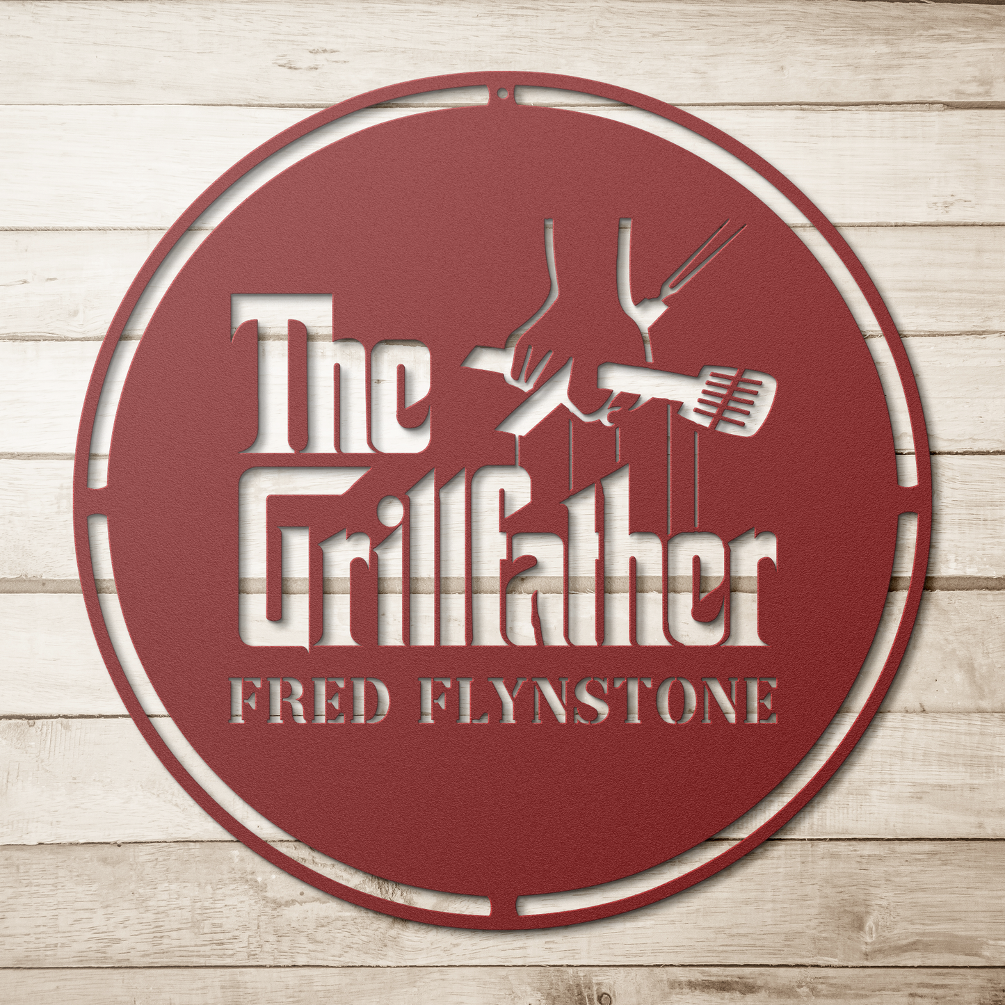 Personalized BBQ sign for dad