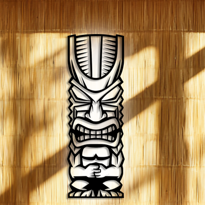 tiki metal sign