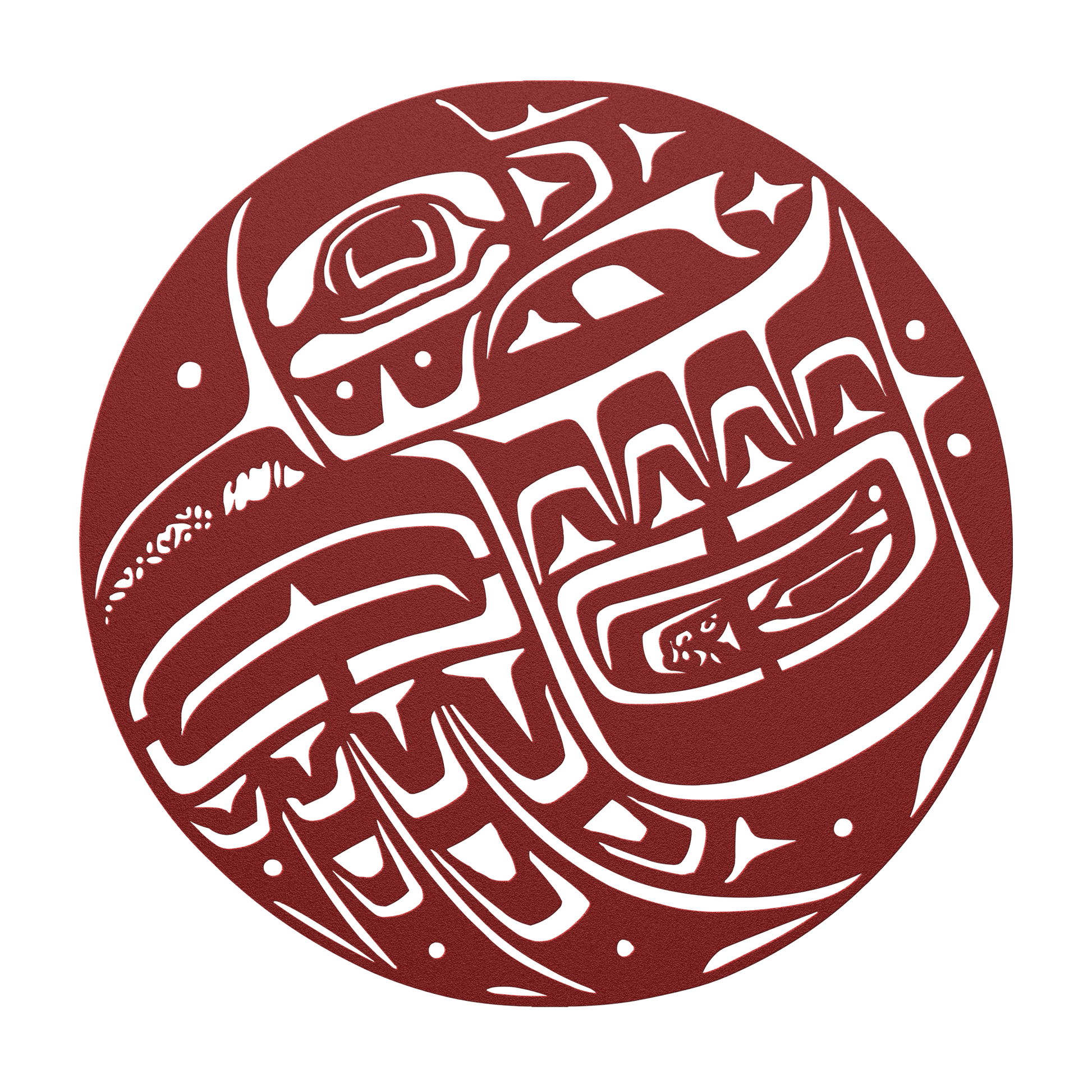 Rustic Native American Raven Steel Artwork for Indoor & Outdoor Use