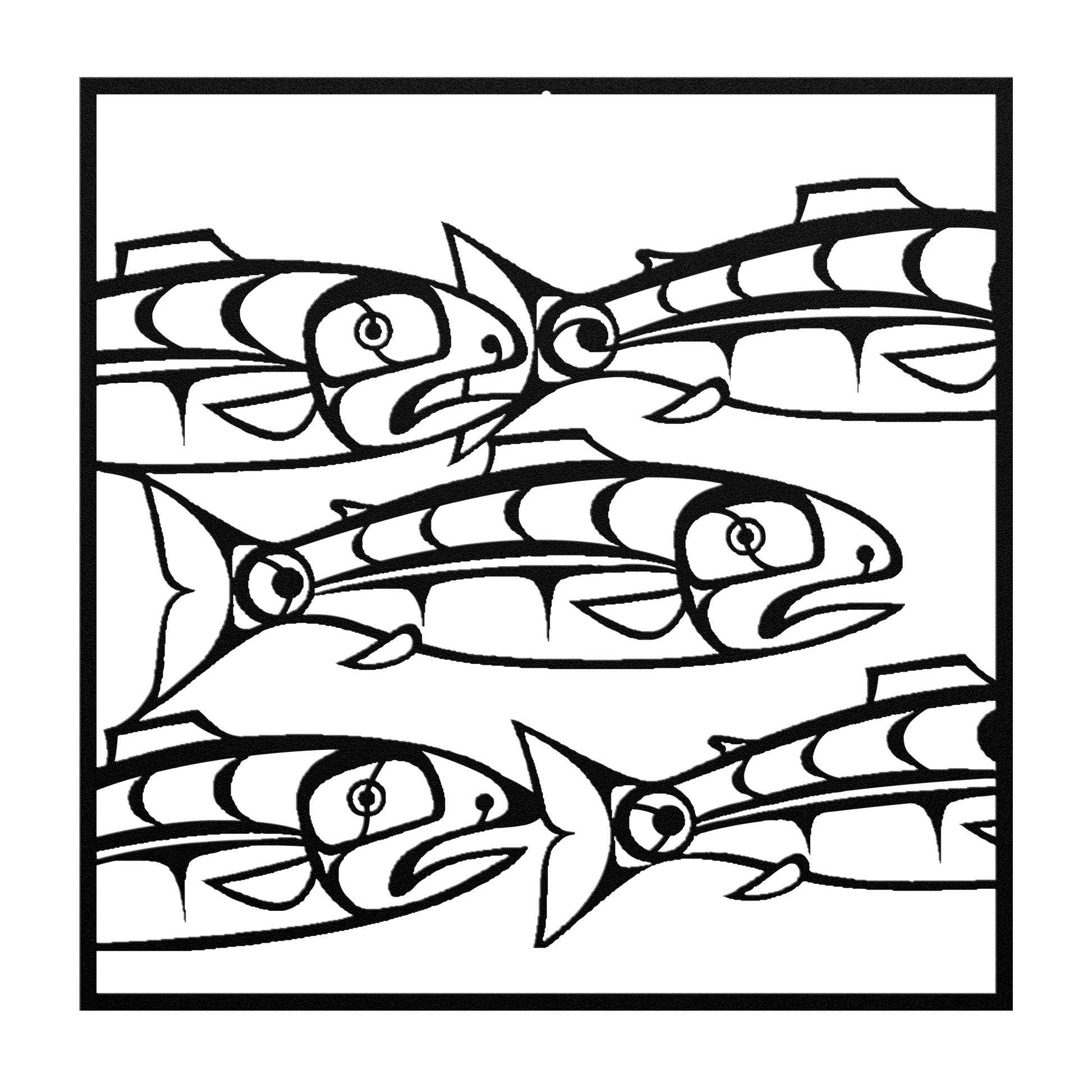 Pacific Northwest steel wall decor