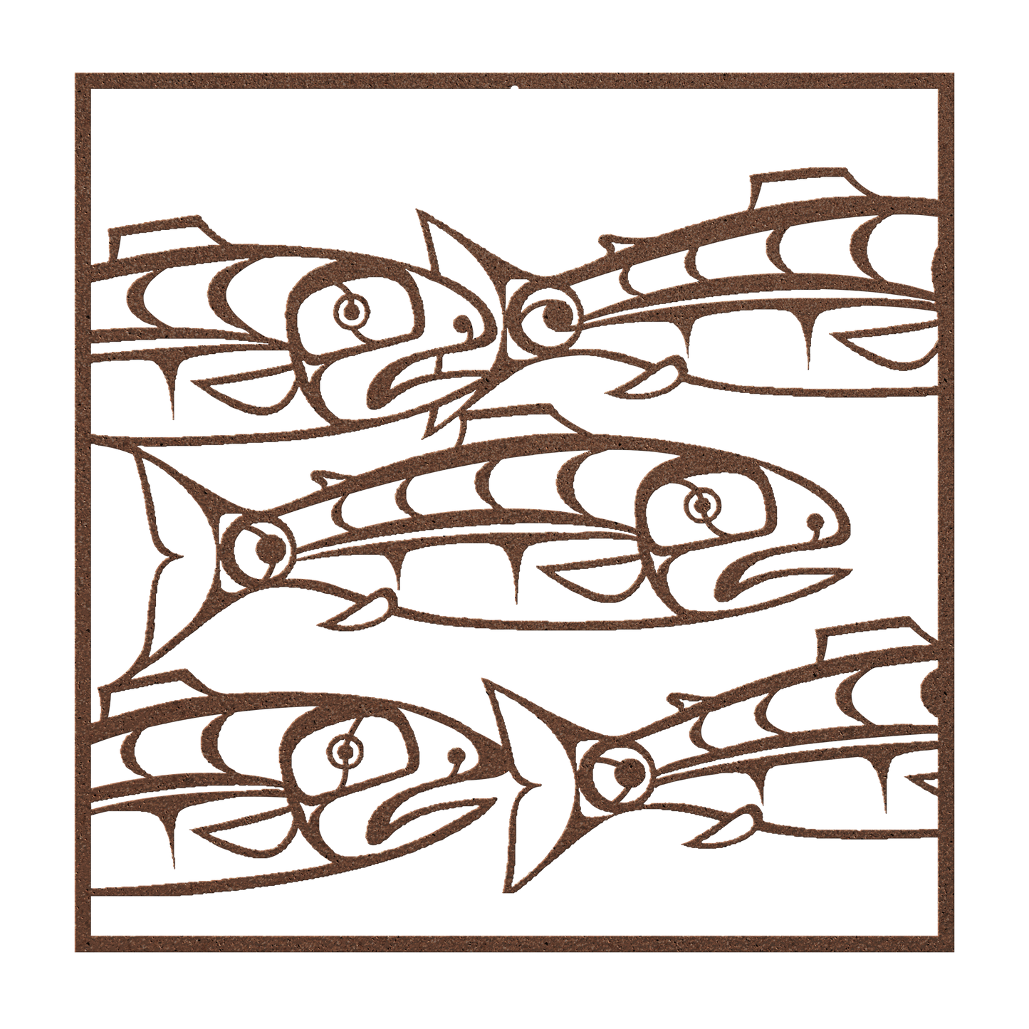 Tribal salmon art