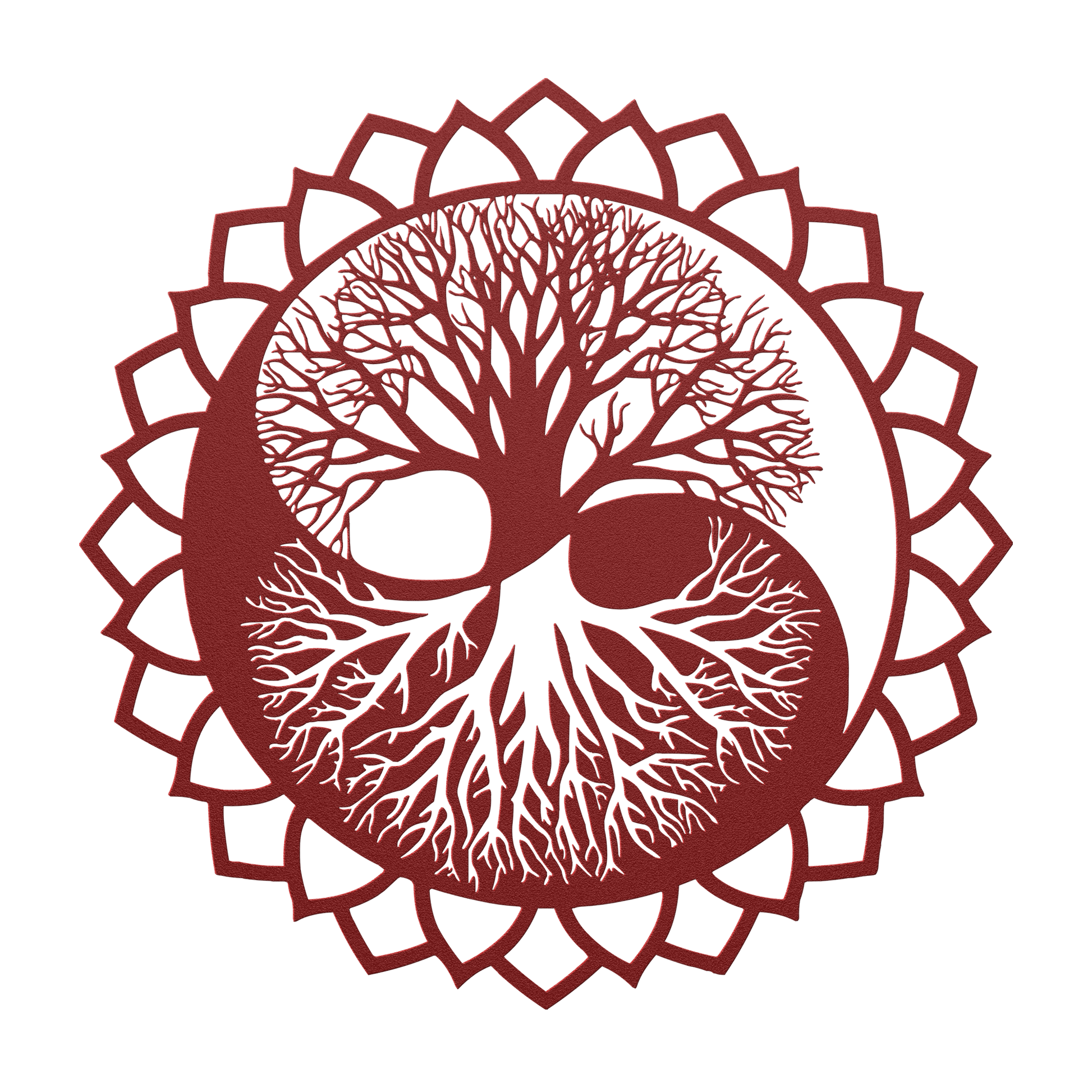 Yoga meditation metal art