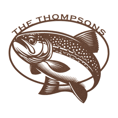 Custom Metal Signs Fishing