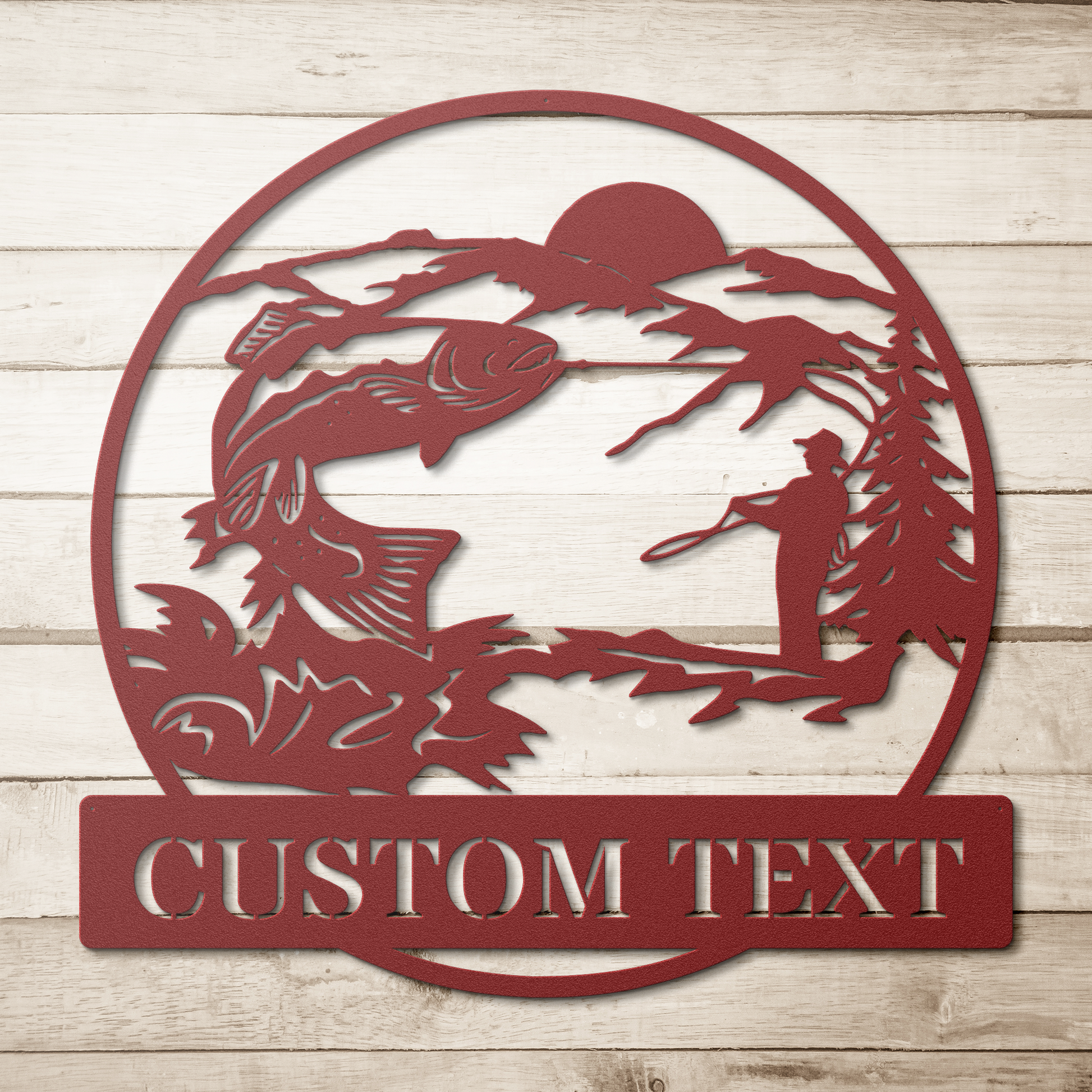 Trout_Fishing_Scene_Metal_Wall_Art__R_Red_Simple_Wood_BKGD_Mockup.png
