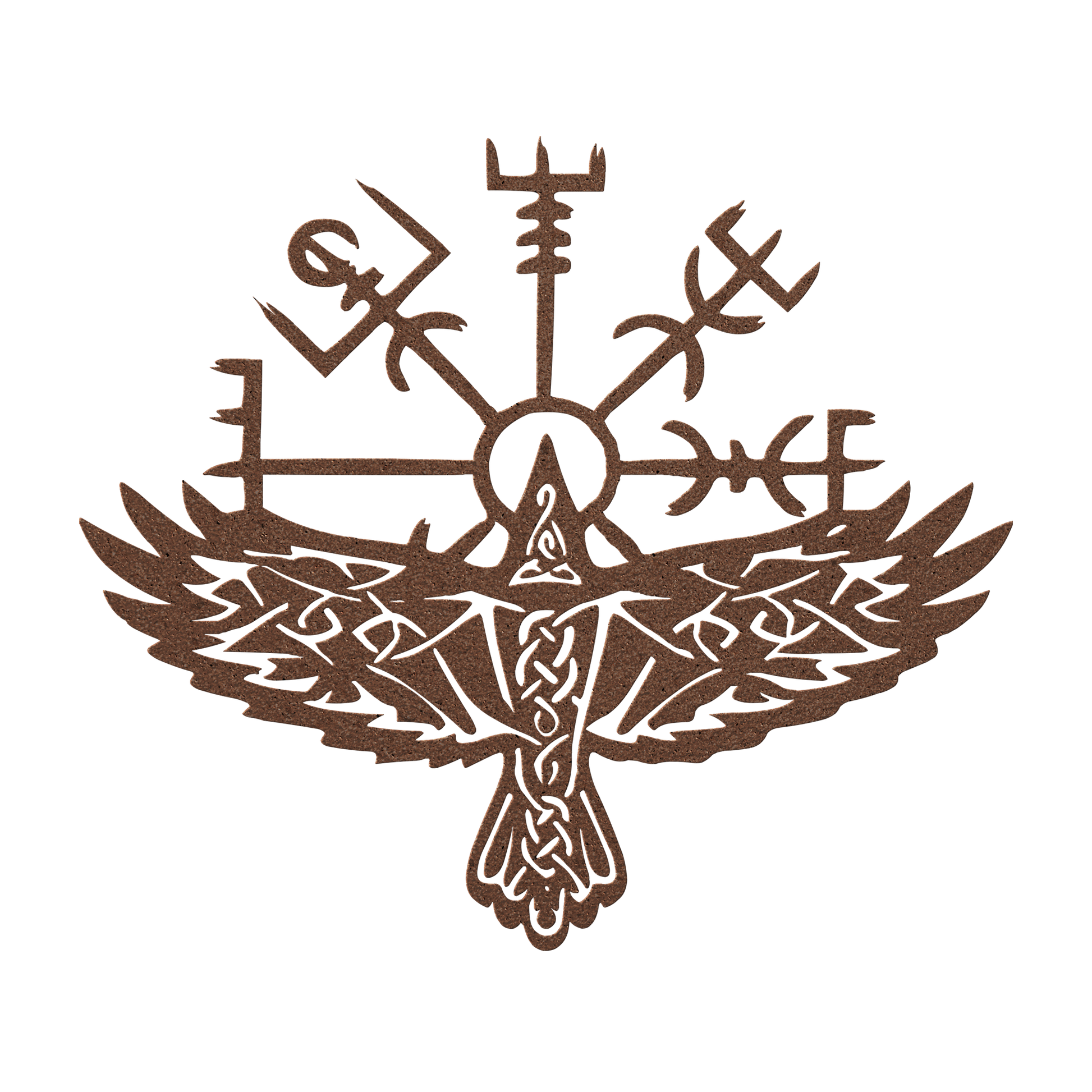 Pagan Vegvisir raven indoor and outdoor decor