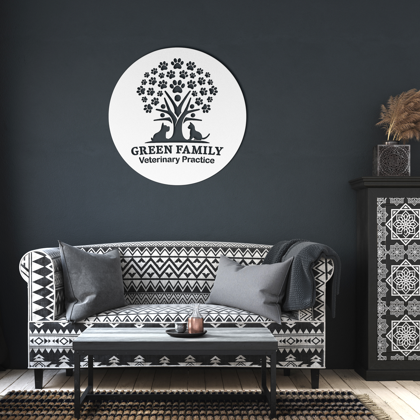 Veterinary_Sign_White_Dark_Living_Room_Mockup.png