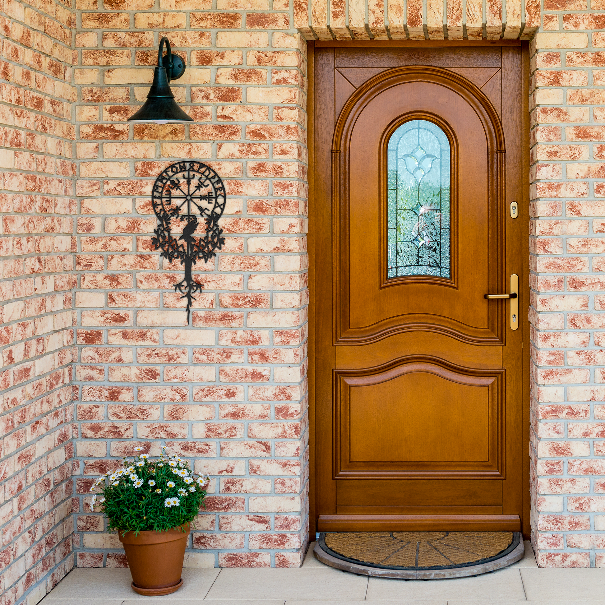 Viking_Compass__Gothic_Raven_Metal_Wall_Black_Brick_Entrance_Mockup.png