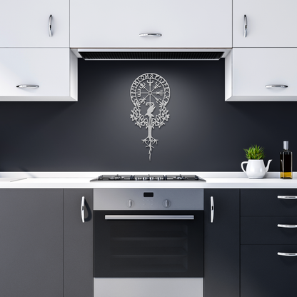 Viking_Compass__Gothic_Raven_Metal_Wall_Silver_Dark_Kitchen_Mockup.png
