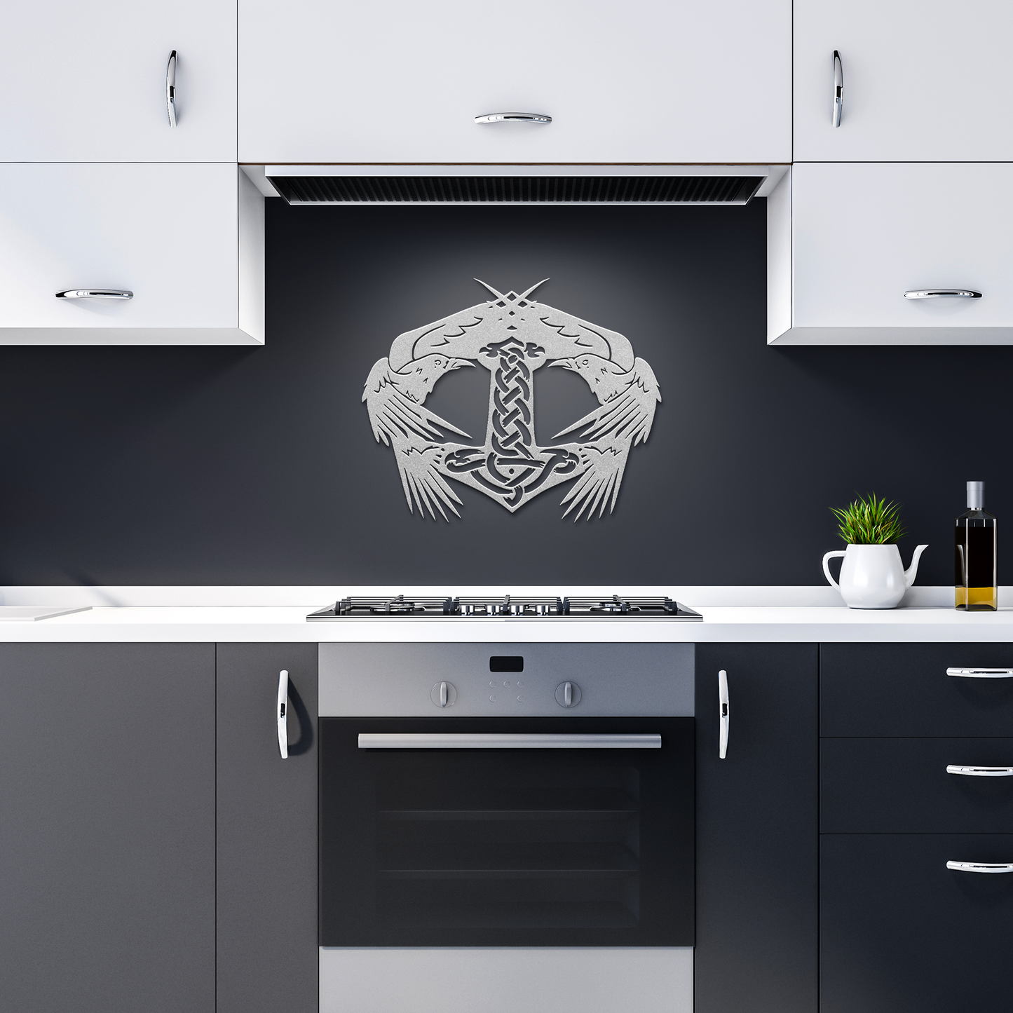 Viking_Thors_Hammer_Metal_Sign_with_R_Silver_Dark_Kitchen_Mockup.png
