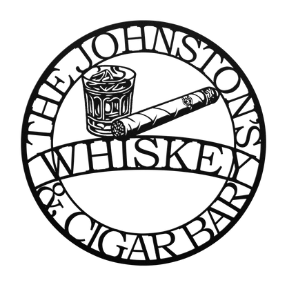 Man cave wall sign for bourbon lovers