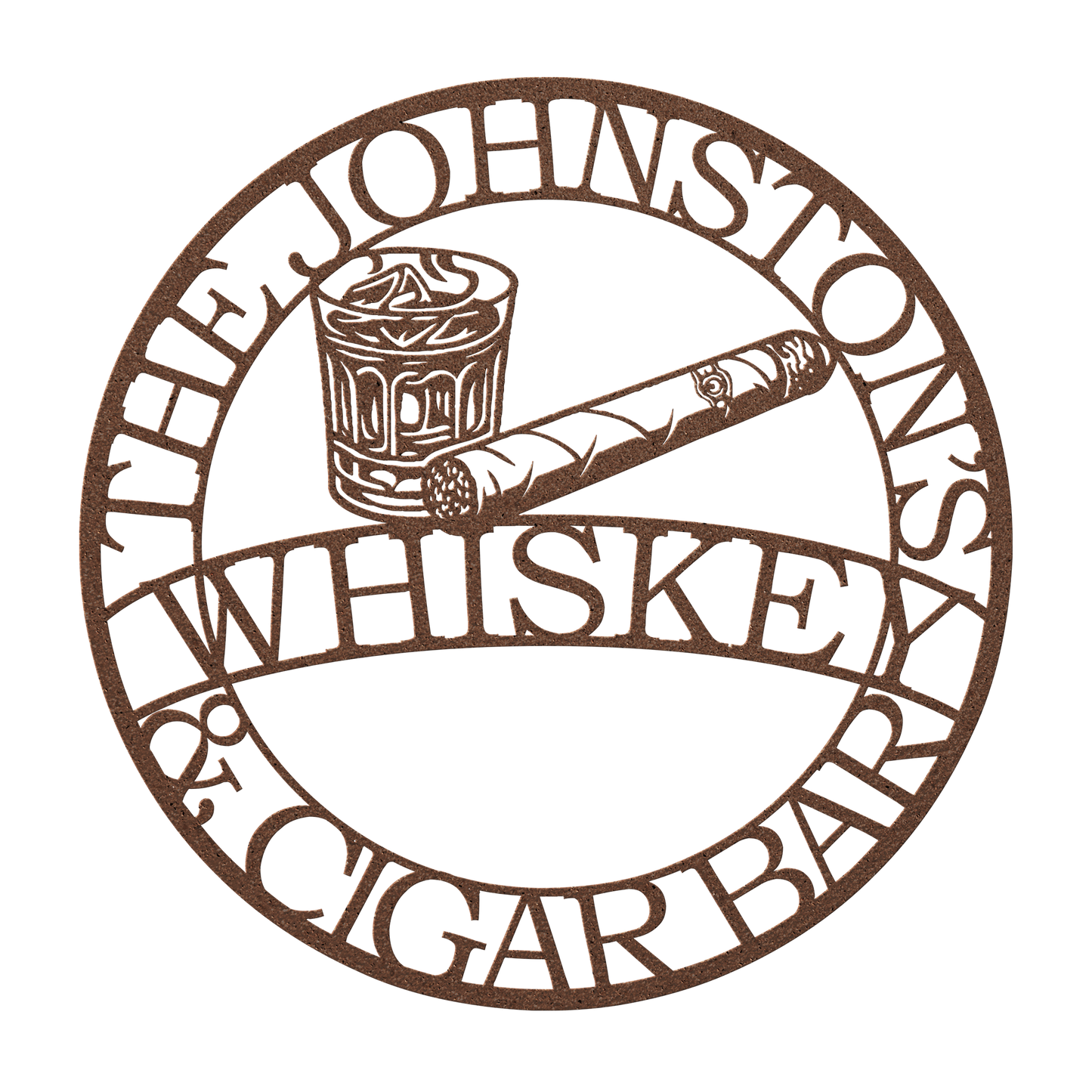 Home bar whiskey sign personalized