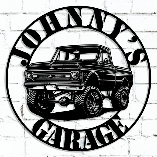 Classic Truck Metal Sign – 1964 Chevy Blazer K-10 Wall Art