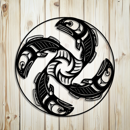Pacific Northwest salmon tribal art